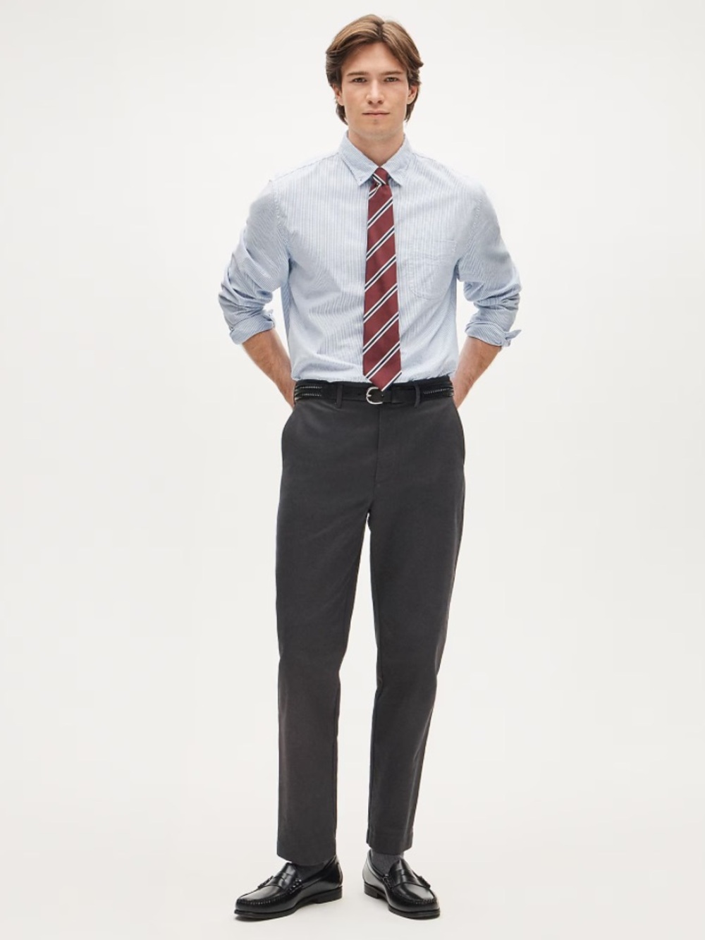 J. Crew Broken-in Straight chino pant - Charcoal Ash 32x32